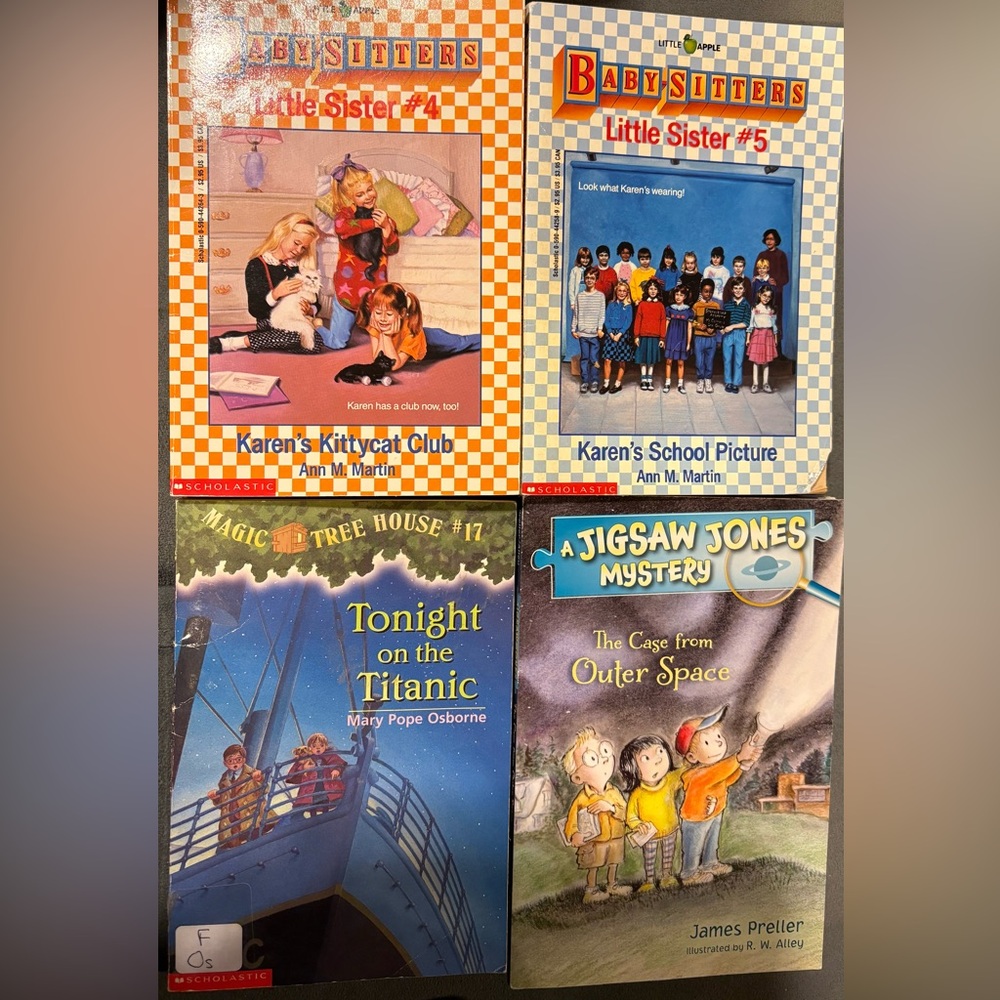 Babysitters Club Little Sister, Magic Treehouse, Jigsaw Mystery Books